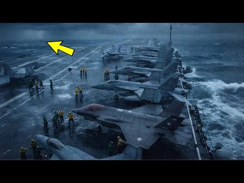 How Aircraft Carriers Survive Severe Weather Without Losing $3 Billion Jets