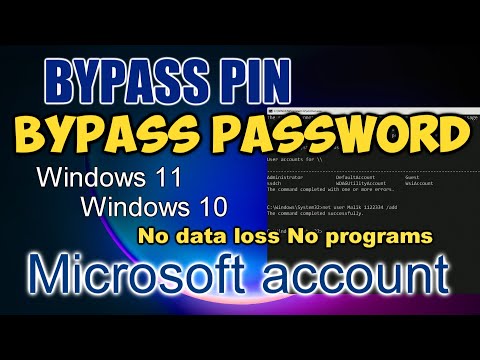 ✨How to Bypass (Reset) your Microsoft Account PIN & Password Without losing Data in Windows🔹No Soft