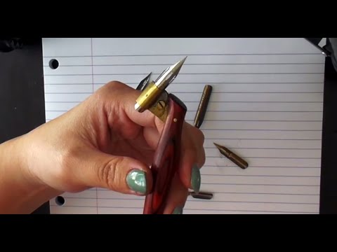 1. Pointed Pen Calligraphy 101: About nibs and oblique holders