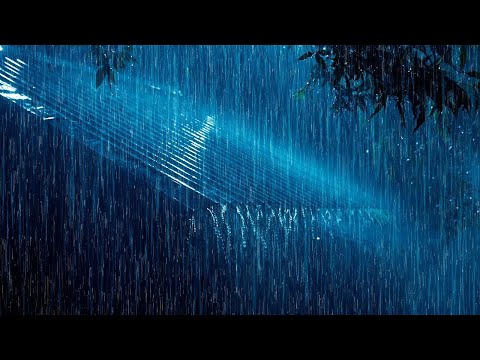 Super Heavy Rain Sound to Fall Asleep in 5 Minutes and Beat Insomnia - Thunderstorm on Tin Roof