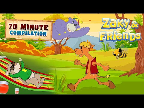 Zaky & Friends Compilation | Islamic Kids Cartoons | 70 Minutes