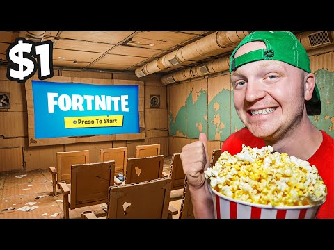 $1 VS $1,000,000 MOVIE THEATER!