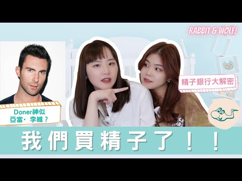 【小兔狼來了EP.4】我們買精子了!|選定神似亞當·李維的Donor|精子銀行細節大解密|兔女狼