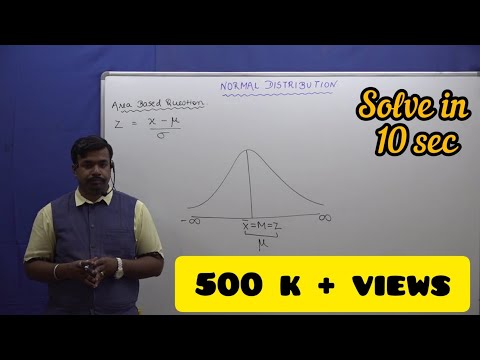 NORMAL DISTRIBUTION |Area Under Normal Curve | Easiest Method | Probability