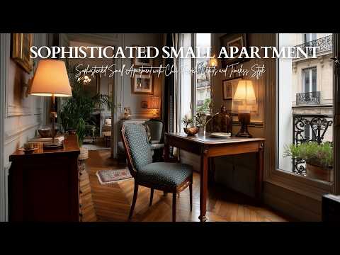 Sophisticated Small Apartment with Chic French Details and Timeless Style