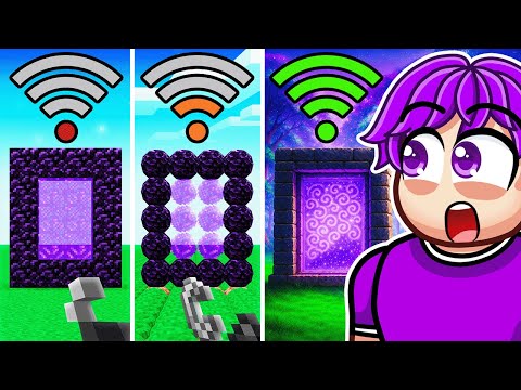 Minecraft Nether Portal with Different Wifi Be Like…