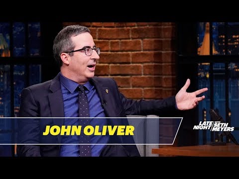John Oliver Hugged J.K. Rowling on His First Day in the US