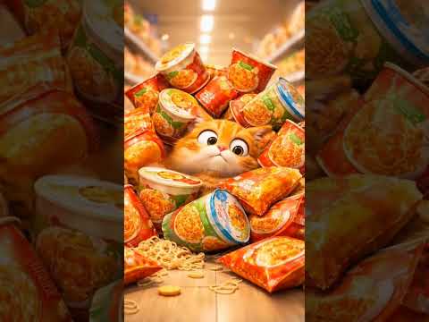 When You Eat Too Many Instant Noodlesππ #Funny #CuteCat#CatShorts #Shorts#YouTubeShorts #ViralShorts