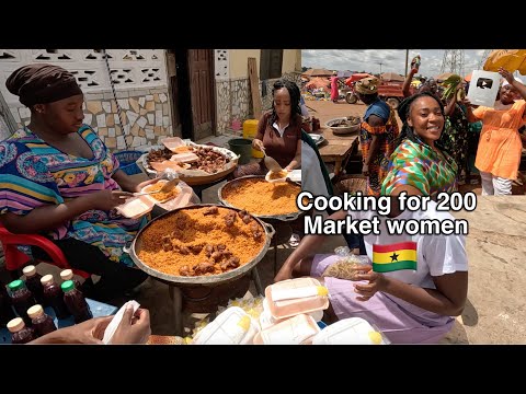 Cooking for market women to Celebrate our 100,000 Subscribers || African village life