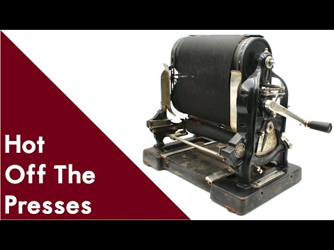 Gestetner Cyclostyle: the Original Office Copy Machine