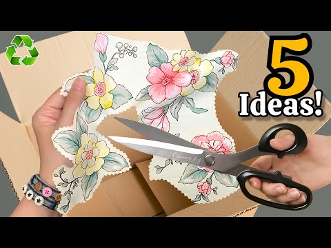Transforming Cardboard Box & Fabric Scraps 😱♻️ 5 GENIUS Recycling Ideas That Will Amaze You!