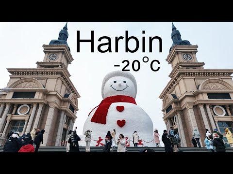 Experience the Ice City at -20 degrees | Harbin, China 4k