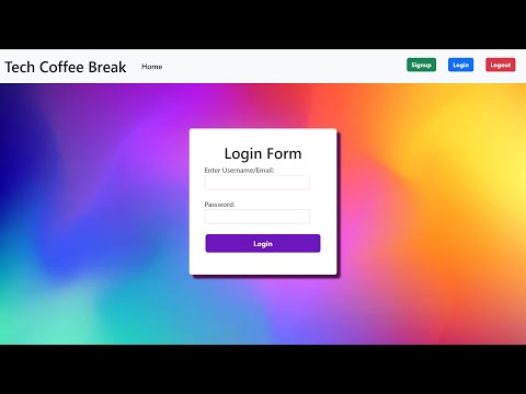 Complete Login and Registration Form using PHP MySQL | Session Logout | Part 2
