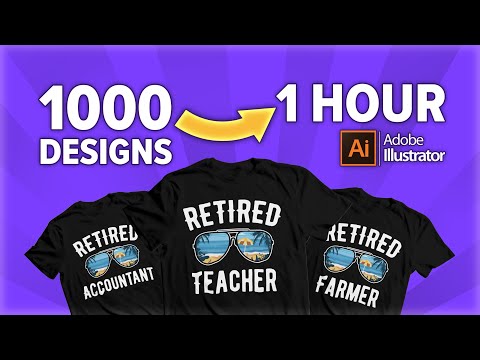 Create 1000 Scalable Designs in 1 Hour using Adobe Illustrator