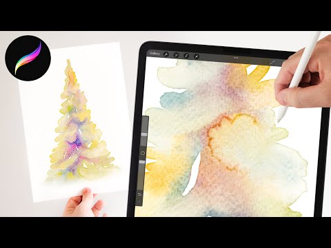 how to do realistic watercolor blending in procreate. Abstract watercolor painting effects