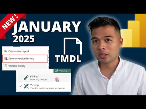 JANUARY 2025 POWER BI UPDATE // TMDL View, Semantic Model Version History, Explore Data AND MORE