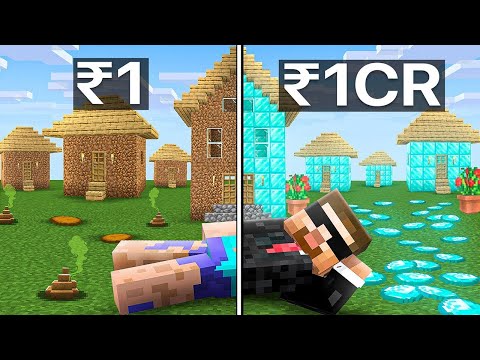 Upgrading House From Dirt to Diamond in House Civilization in Minecraft!