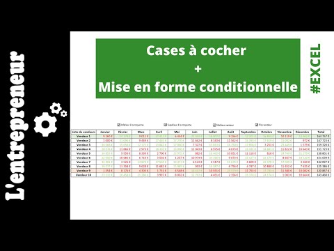 Cases à cocher + mise en forme CONDITIONNELLE