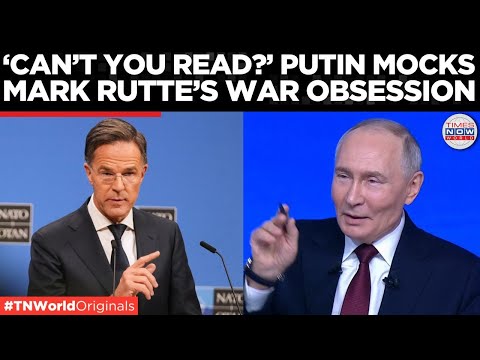 WATCH: Putin's Rare Praise For NATO Boss Mark Rutte, Before Cutting Him Down