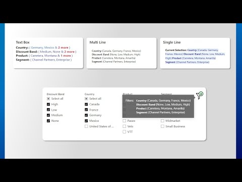 Top 5 ways to show ACTIVE FILTERS in Power BI