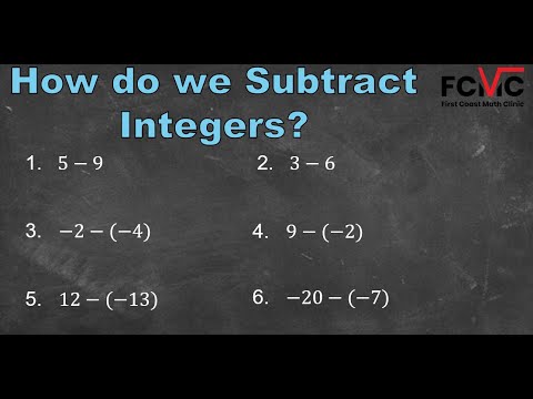 How to Subtract Integers