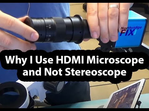 Why I prefer HDMI Microscope and not Binocular Stereoscope. What is a Barlow lens and comparison