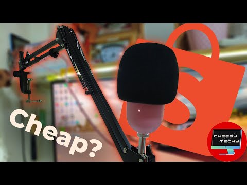 I bought a Microphone Boom Arm from Shopee (NOT SPONSORED!)
