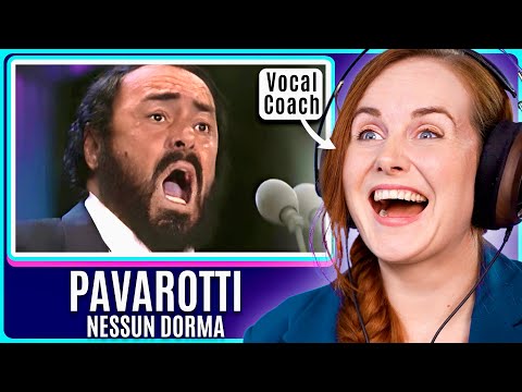 How Is It Possible? 🎶 | Vocal Coach BREAKS DOWN Pavarotti – Nessun Dorma (The Three Tenors 1994)