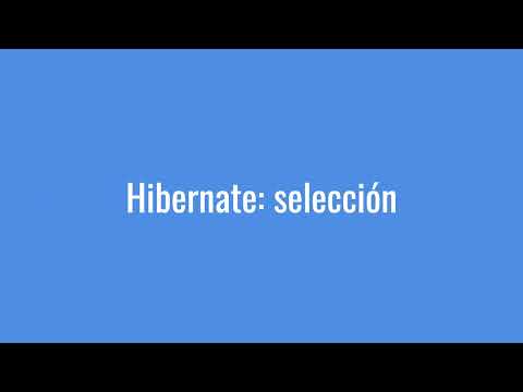Hibernate selección
