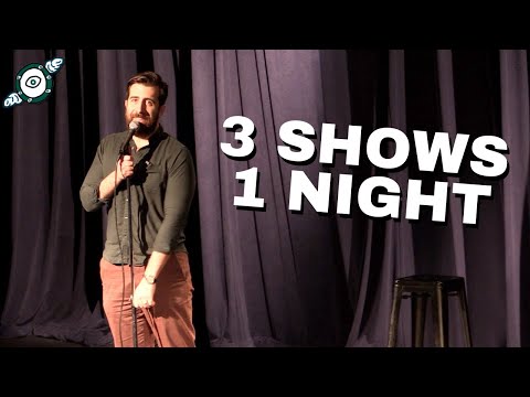 Doing 3 comedy shows in 1 night. (ft. a rat)