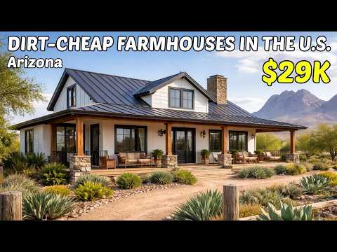 10 Dirt-Cheap Arizona Farmhouses With Land! (Real Estate Goldmines You Can Buy Right Now)