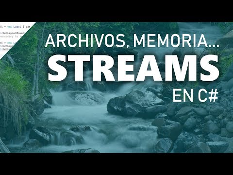 C# y los Streams. Leer ficheros, escribir ficheros, memoria. Using. StreamReader, StreamWriter.