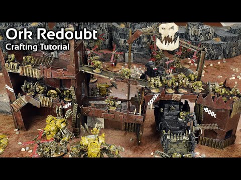 Scratch-Building an Ork Redoubt for Warhammer 40k Terrain (#Orktober)