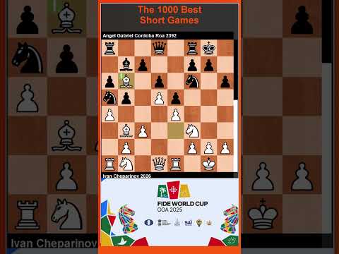 Brilliant Queen sac and 2-knight checkmate!