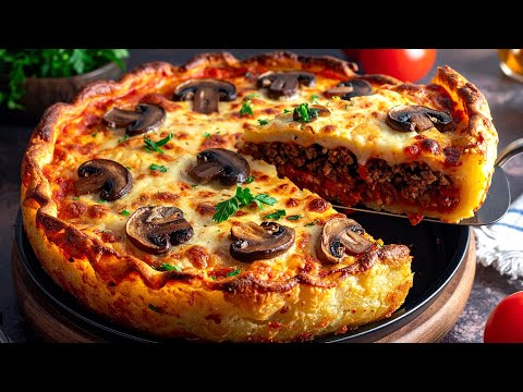 Kartoffeln mit Hackfleisch sind besser als Pizza! Das Weihnachtsessen für die Familie in 10 Minuten!