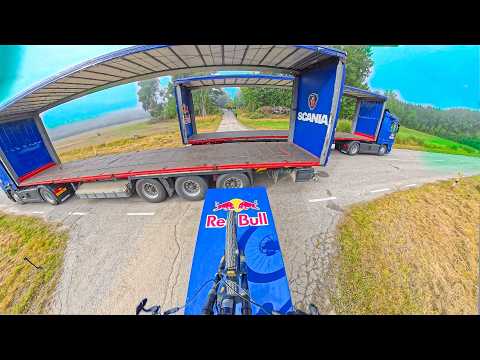 JUMPING THROUGH TWO MOVING TRUCKS!! THE REAL STORY