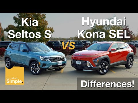2025 Hyundai Kona SEL vs Kia Seltos S | Side by Side Comparison!