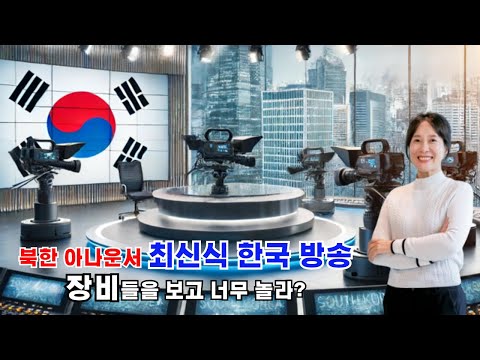 이연아 1  - 북한 아나운서 최신식 한국 방송 장비들을 보고 너무 놀라?