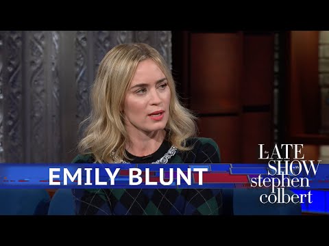 Emily Blunt Thinks Stephen Runs 'Cute'