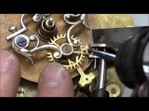 Repairing the Brocot Escapement, part 3 "Setting New Pallet Jewels"
