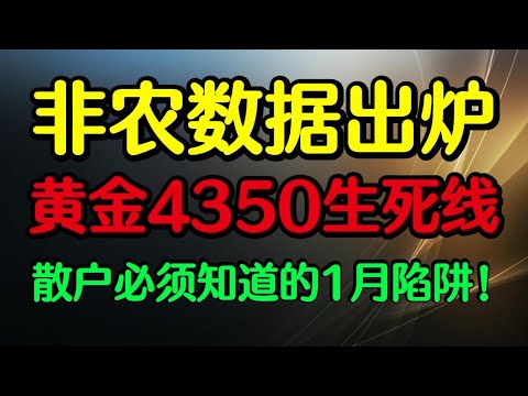 非农数据发布后，黄金白银风险暴露！华尔街1月陷阱与投资策略解析#黄金#非农数据 #bitcoin 