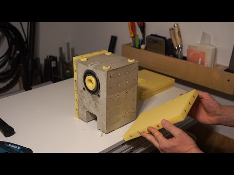 3D printed concrete lathe, part 1