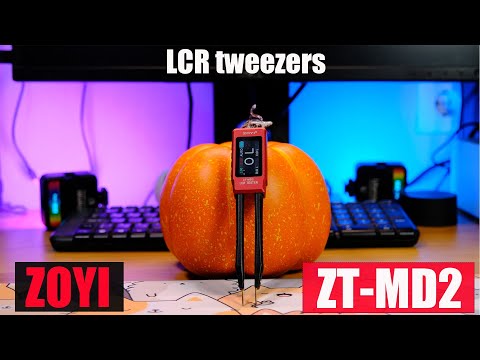 New LCR  meter Tweezer ZOYI ZT-MD2. Review, measurement test and teardown.