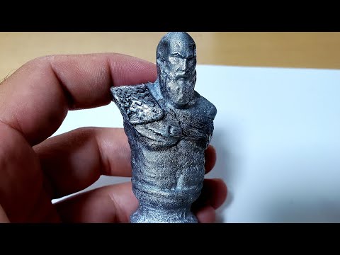 Kratos  Lost PLA simple equipment with plaster mold melting aluminum can 3d print