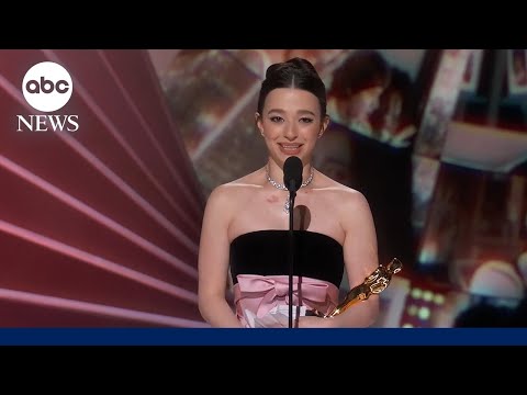 Oscars 2025: Mikey Madison accepts the award for best actress for her role in 'Anora'