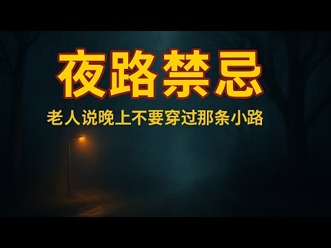 《夜路禁忌：我从不相信“路”的声音，直到那晚它跟着我回家。》
