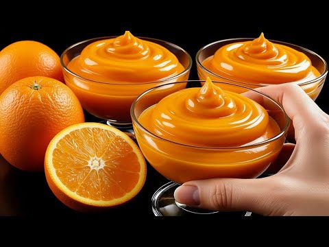 Orangenmousse-Dessert in nur 5 Minuten! Das beste italienische Dessert, das ich je gegessen habe!