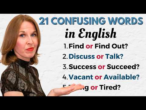 21 Confusing English Words | English Vocabulary