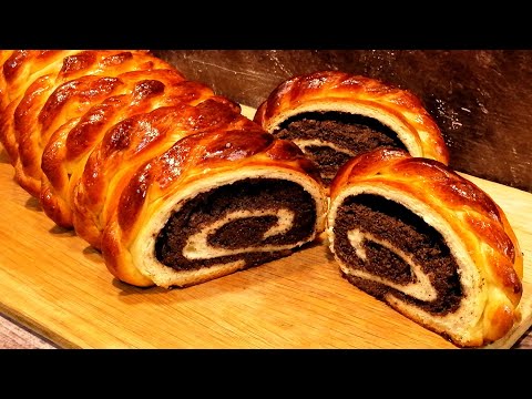 Мягкий, сдобный маковый рулет! Тает во рту! Воздушное тесто и много маковой начинки! Выпечка к чаю