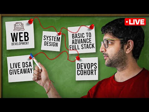 Launching  Full Stack + System design  + Devops + Live DSA Giveaway